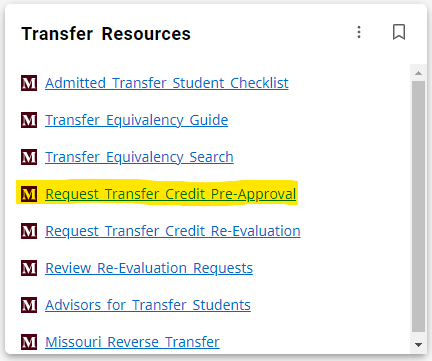 Transfer Resources